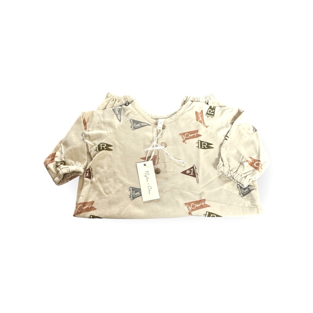 Rylee + Cru Flags Bubble Romper.  NWTS, sz 0-3, 6-12 months - Picture 5 of 6
